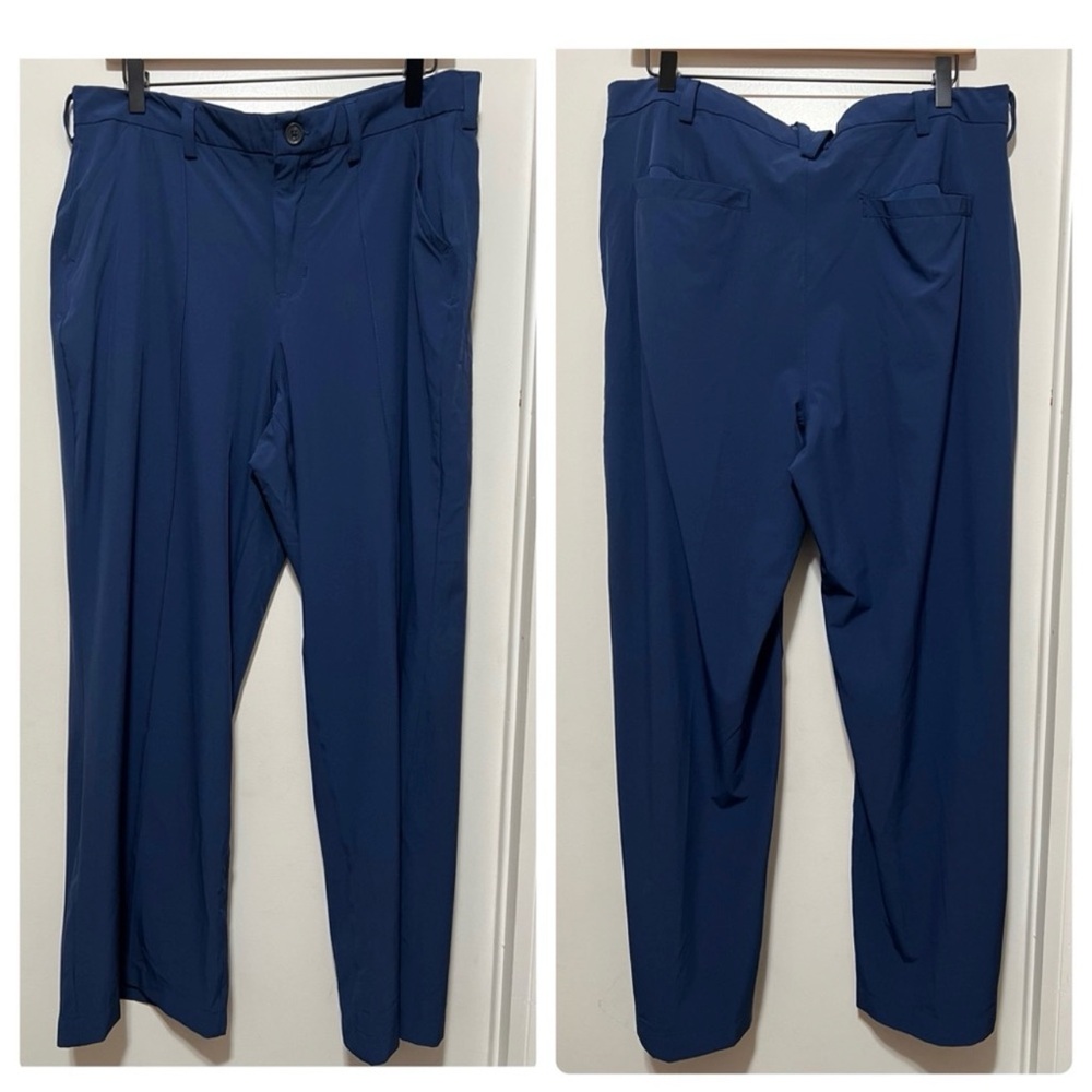 Duluth Trading Women's Flexcellence Wide Leg blue Trousers pants Size 16